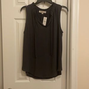 LOFT Dark Gray Knit Tank *BRAND NEW WITH TAGS*